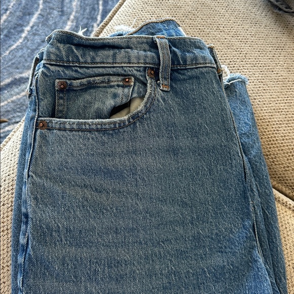 Abercrombie high rise vintage straight in medium blue - Picture 5 of 5